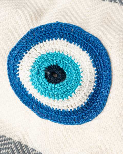 Limnos Motif Eye Beach Towel | Pestemal