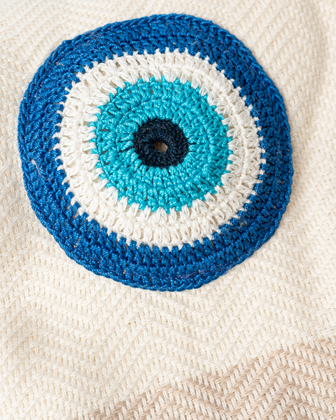 Limnos Motif Eye Beach Towel | Pestemal