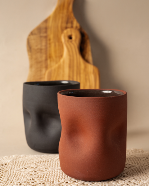 Ceramic Crumpled Tumbler