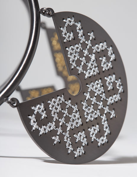 Snake Goddess Black Necklace