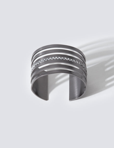 Leda Black Cuff