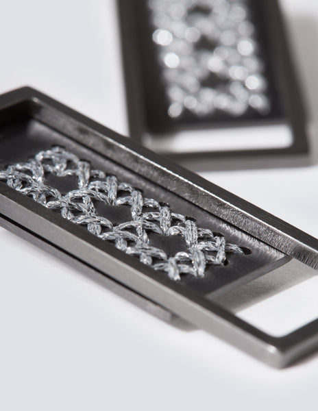 2Way Rectangle Earrings