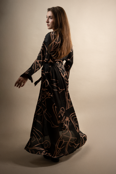 Ariadne Swank Fine Maxi Shirt Dress
