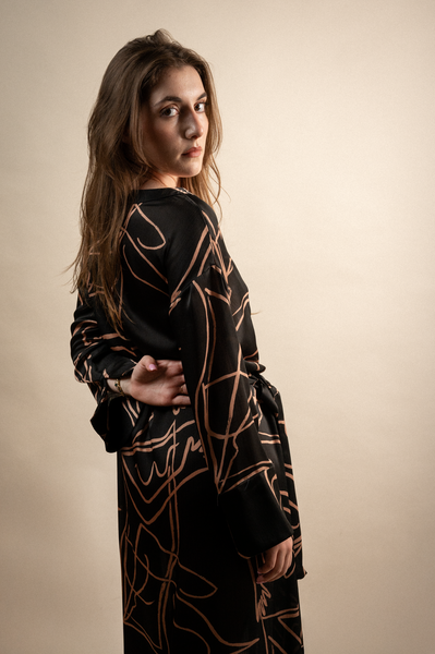 Ariadne Swank Fine Maxi Shirt Dress