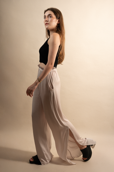 Silk Pants Ecru
