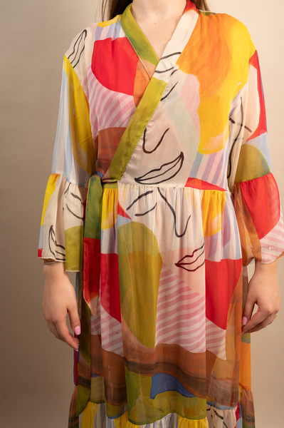 Hermes Long Silk Kaftan