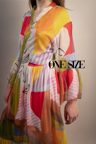 Hermes Long Silk Kaftan