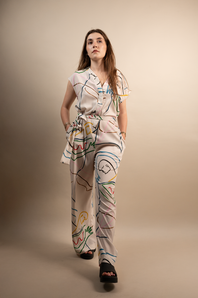 Confidence Printed Jumpsuit / Intimacy Print