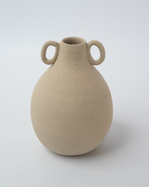 Ceramic Vessel with Raw Natural Texture | Pelike