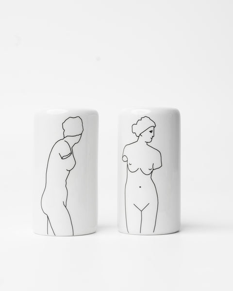 Porcelain Salt & Pepper Set