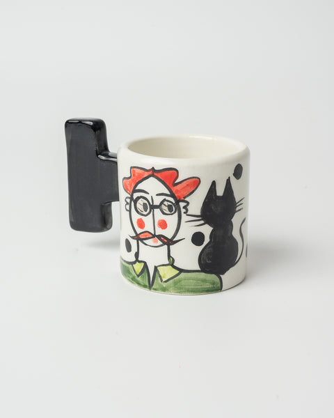 Ceramic Tall Mug Girl - Colorful Collection