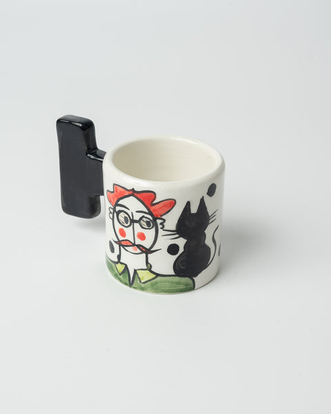 Ceramic Tall Mug Girl - Colorful Collection