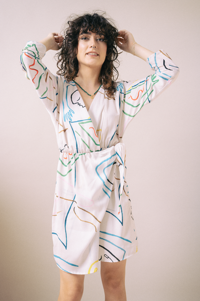 Affection Mini Wrap Dress