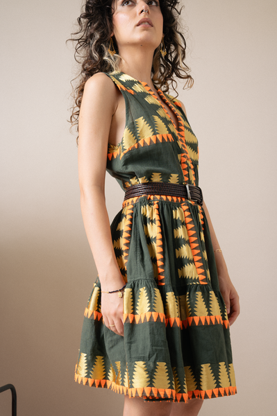 Chaki Mini dress