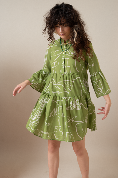 Kallisto Ruffle Mini Dress | Kion Decennial