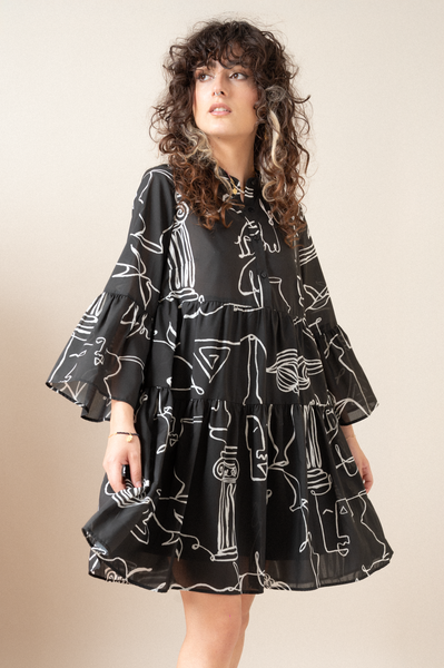 Kallisto Ruffle Mini Dress | Kion Decennial