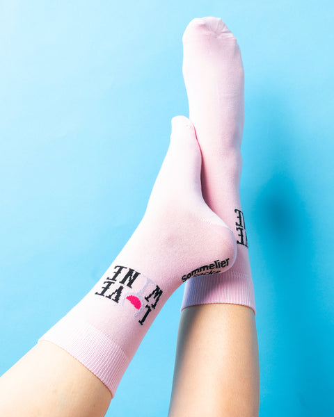 Sommelier Socks | PINK - Love Wine