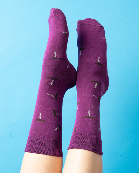 Sommelier Socks | PURPLE - Wine Openers