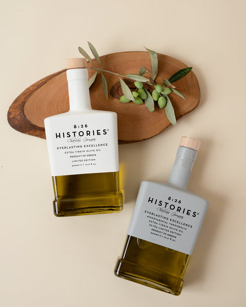 8:26 Histories | Monovarietal Throubolia Extra Virgin Premium Olive Oil