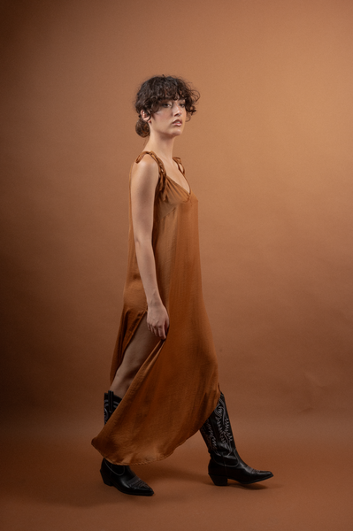 Silk Dress Cinnamon