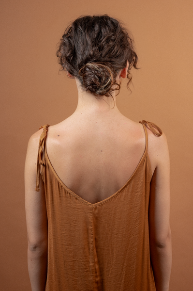 Silk Dress Cinnamon