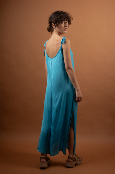 Silk dress Turquoise