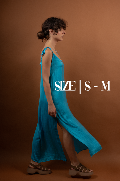 Silk dress Turquoise