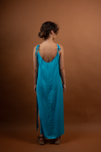 Silk dress Turquoise