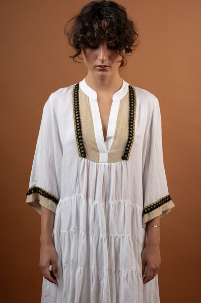 Nema Short embroidered dress