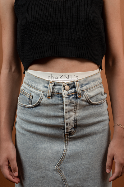 Gaia Denim Skirt Light Blue