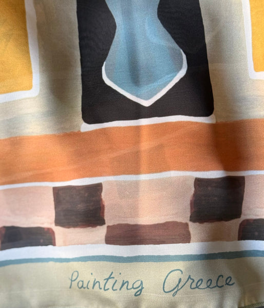 Historia Silk Scarf Painted Chase The Sun