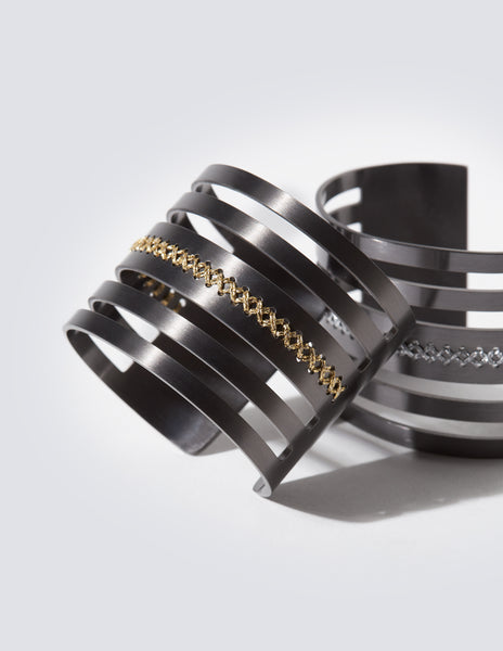 Leda Black Cuff