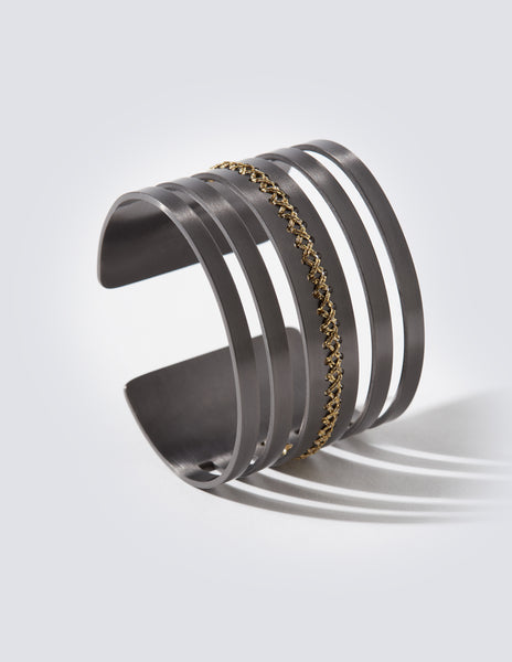 Leda Black Cuff