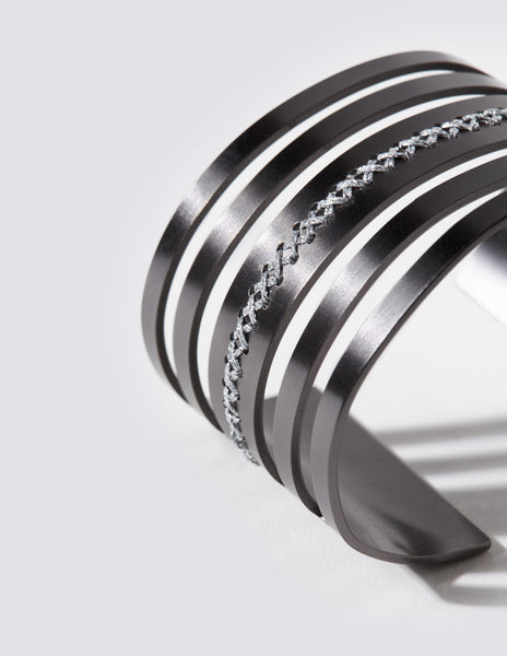 Leda Black Cuff