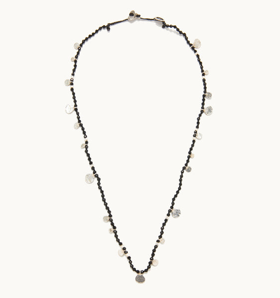 Smarties Short Silver Necklace
