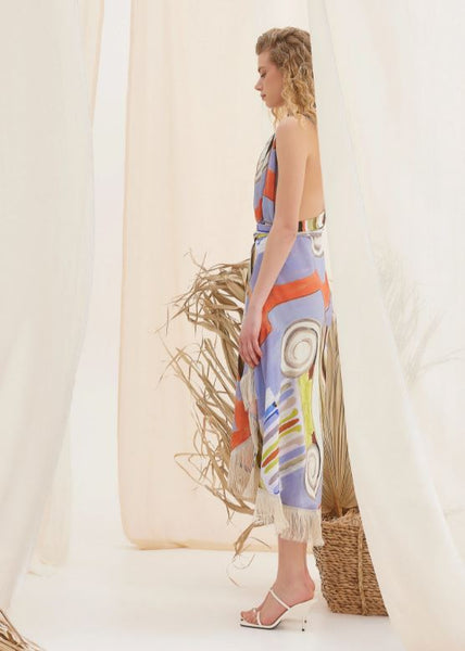 Aphrodite Scallop Midi Dress - Skirt
