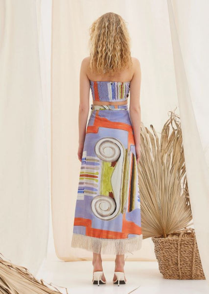 Aphrodite Scallop Midi Dress - Skirt
