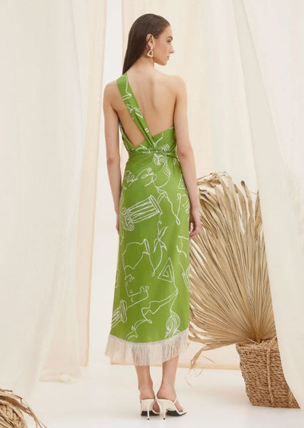 Aphrodite Scallop Midi Dress - Skirt