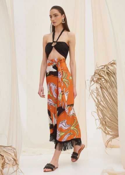 Aphrodite Scallop Midi Dress - Skirt