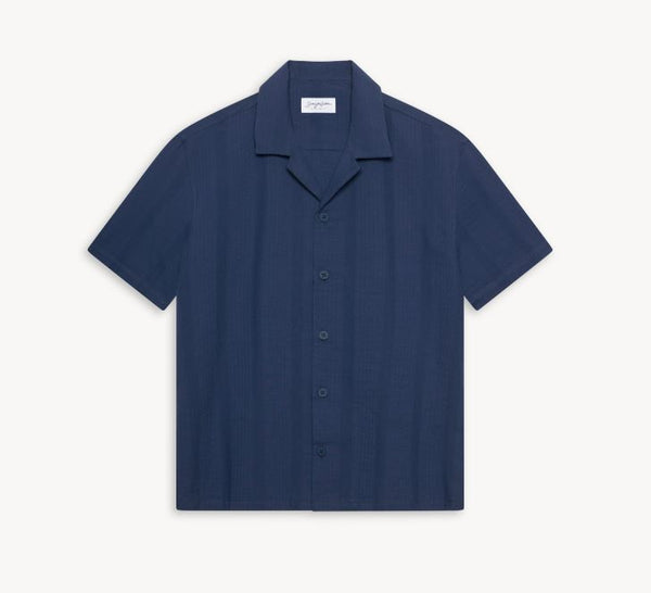 Caronis Resort Cotton Shirt - Eclipse Blue