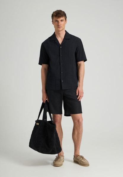 Delos Resort Cotton Shirt - Black