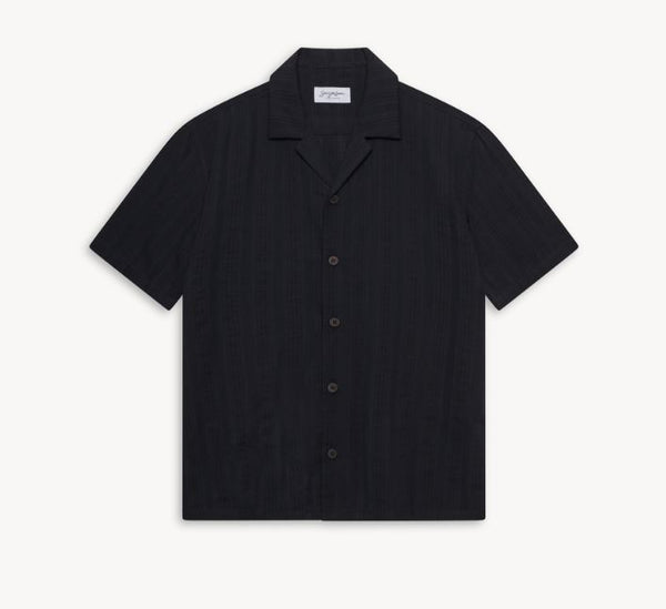 Delos Resort Cotton Shirt - Black