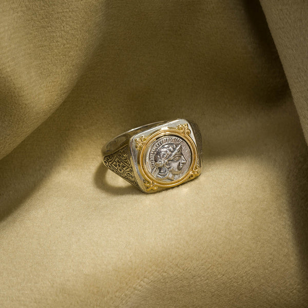 Athena Ring in 18K Gold and Sterling Silver