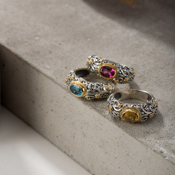 Eve Eden’s Garden ring in 18K Gold and Sterling Silver