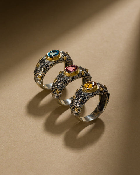 Eve Eden’s Garden ring in 18K Gold and Sterling Silver