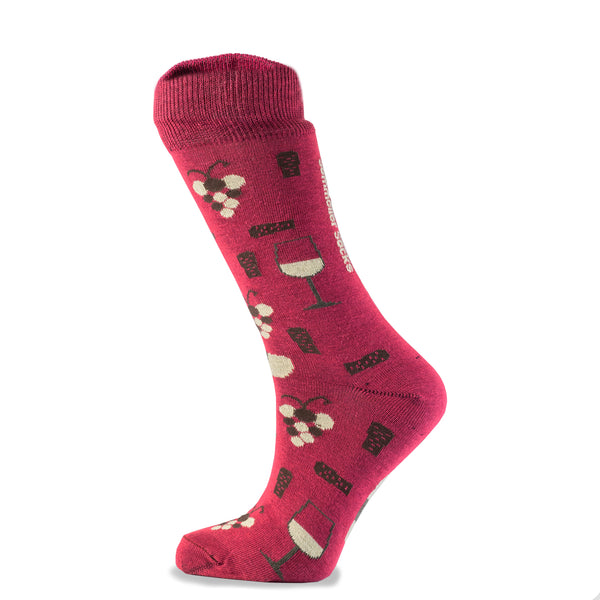 Sommelier Socks | BURGUNDY - Glasses & Grapes