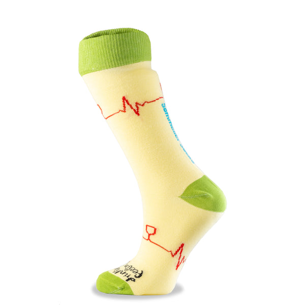 Sommelier Socks | YELLOW - Wine Cardiogram