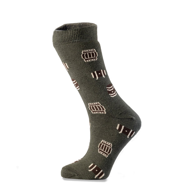 Sommelier Socks | OLIVE COLOR - Wine Barrels