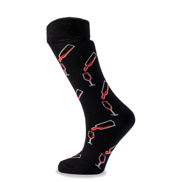 Sommelier Socks | BLACK - Pouring Bottles
