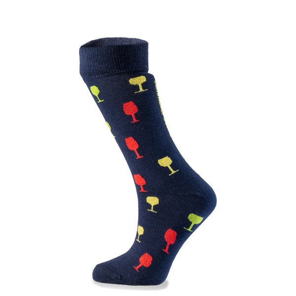 Sommelier Socks | BLUE - Happy Glasses